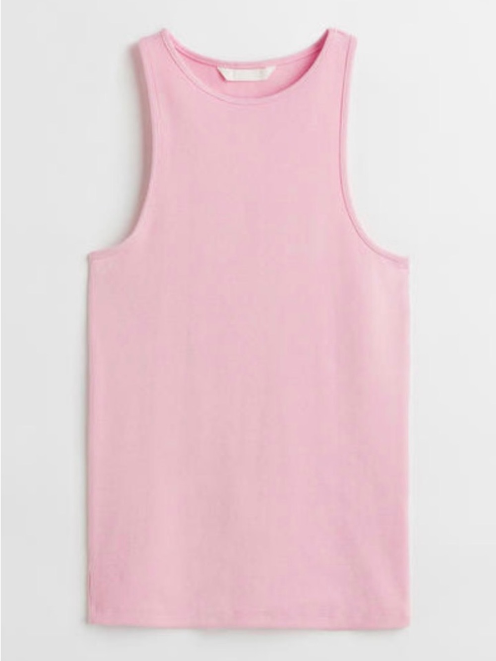H&M Pink Ribbed Tank Top